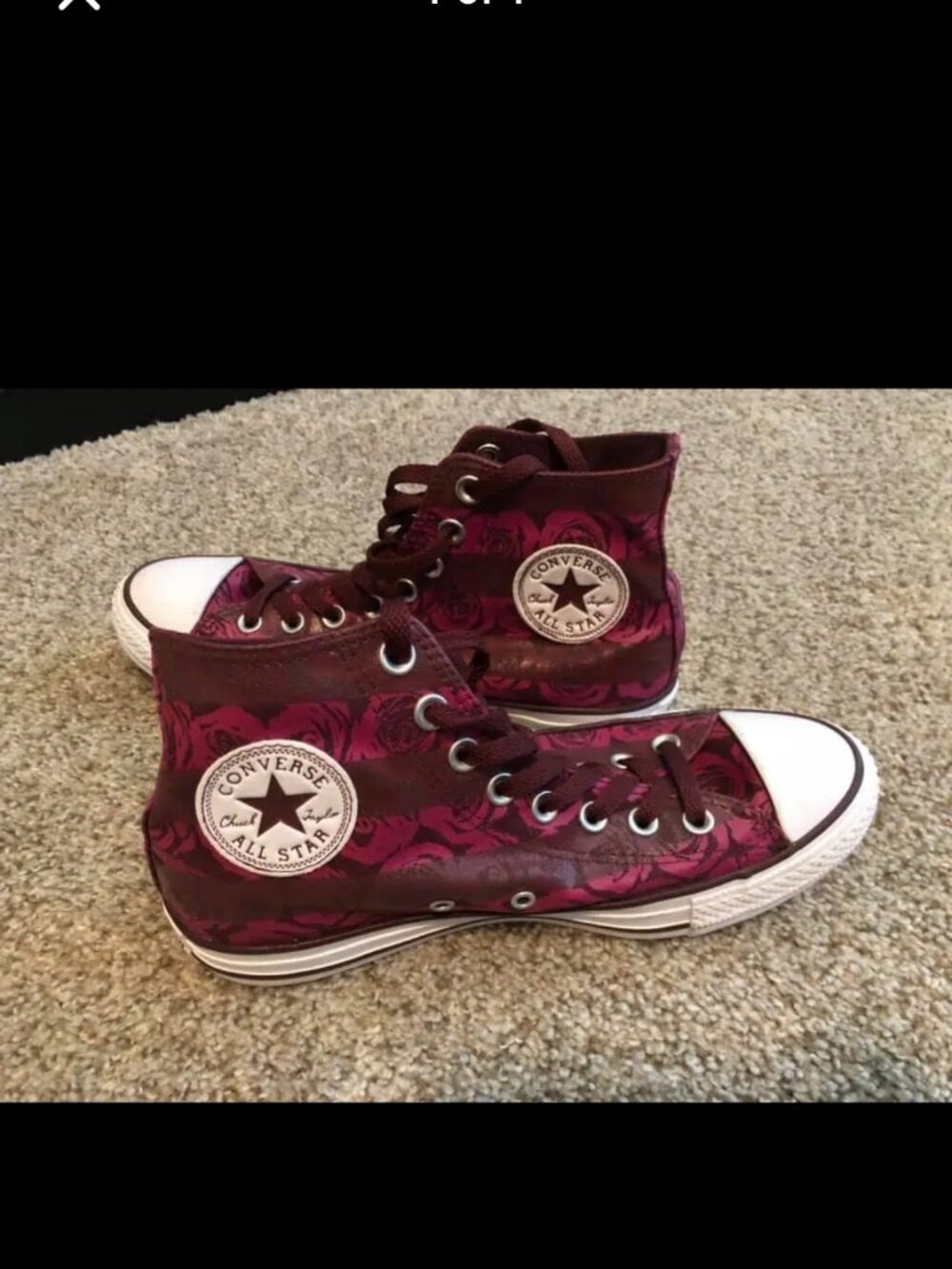 Burgundy Converse